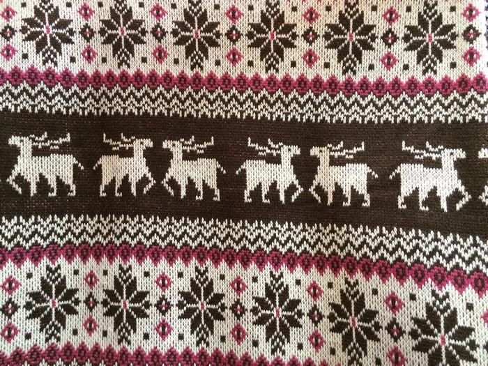 Woolen yarn jacquard fabric