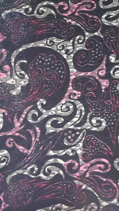 Seersucker printed fabric