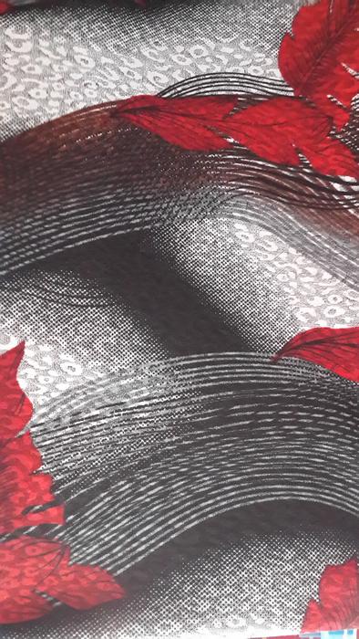 Seersucker printed fabric