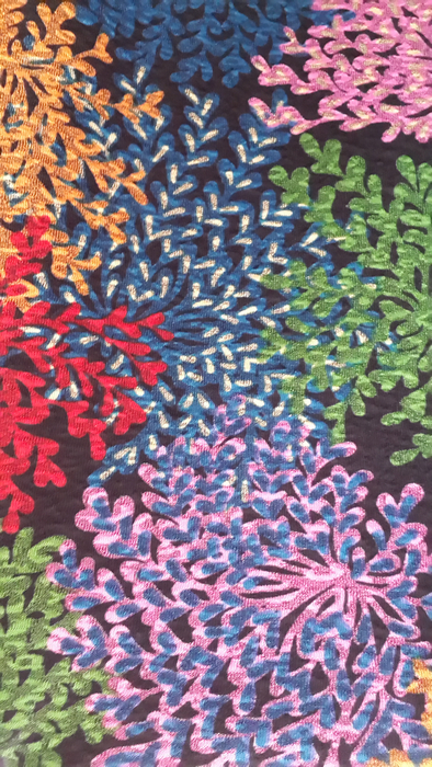 Seersucker printed fabric