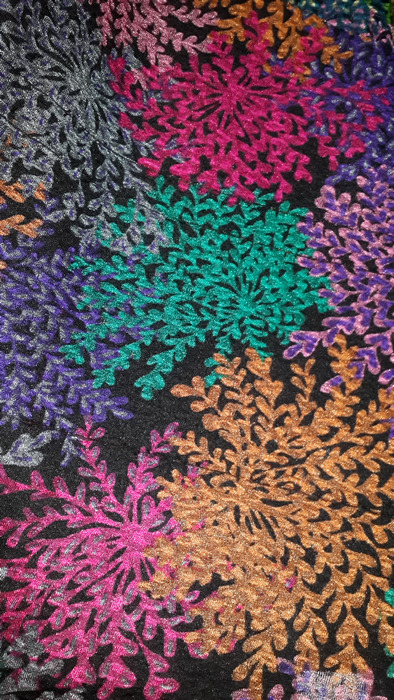 Seersucker printed fabric
