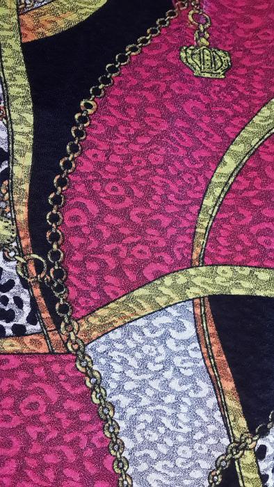 Seersucker printed fabric